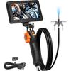 VEVOR Articulating Borescope Camera with Light, Two-Way Articulated Endoscope Inspection Camera with 6.4mm Tiny Lens, 5" IPS 1080P HD Screen