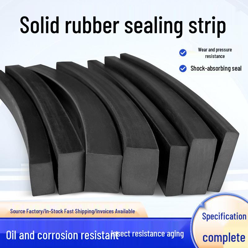 Nitrile Rubber Strip: Oil & Pressure-Resistant Shock Absorbing Glass Pad for Sealing & Joint Support
