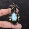 Larimar Pendant Copper Wire Wrapped Pendant Very Pretty Copper Jewelry Handmade Pendant Wire Wrap Larimar Jewelry Gemstone Pendant For Gift