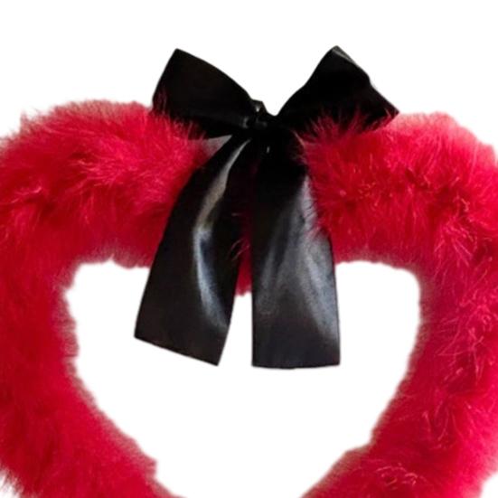 Yousheng Valentine's Day Heart Garland Door Banner Festive Party Decor for Wall Window Plastic Indoor Outdoor Decoration for Romantic Celebration