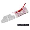 Hollow Pattern Greeting Card Frame Metal Silvery Stencil Embossing Cutting Dies For Diy Scrapbooking Paper Album Cards Making