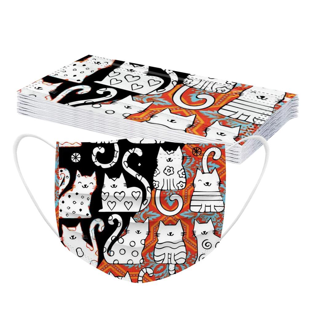 10PCS Adult's Mask Disposable Face Mask Industrial 3Ply Ear Loop