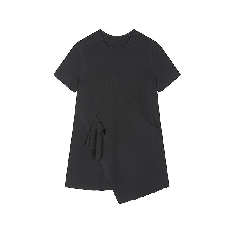 JNBY Autumn Loose Short Sleeve Round Neck Dress