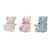 FLUFFYFUN 100% Organic Cotton Baby Toys, Teddy Bear Plush Toys, 16.5cm (Set of 3)