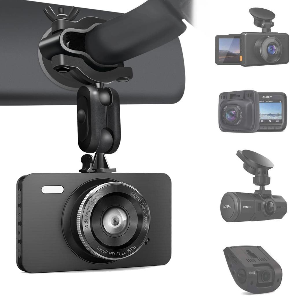 [Genuine iSportgo S60] Ultimate Dash Cam Mirror Mount, 360 Degree Rotating Rear-view Mirror Holder