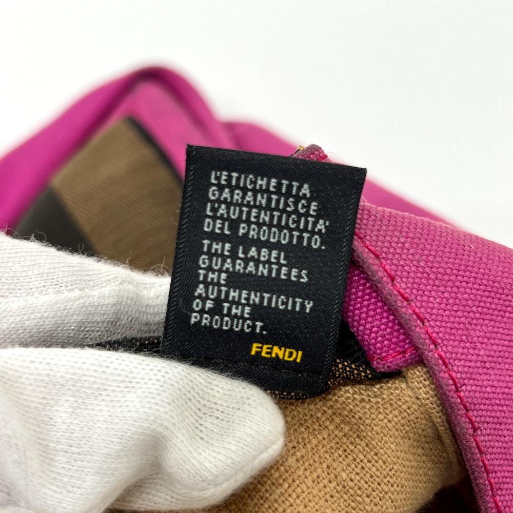 Fendi 8BH252 С карманом Логотип Пекан Сумка-тоут Сумка через плечо Сумка