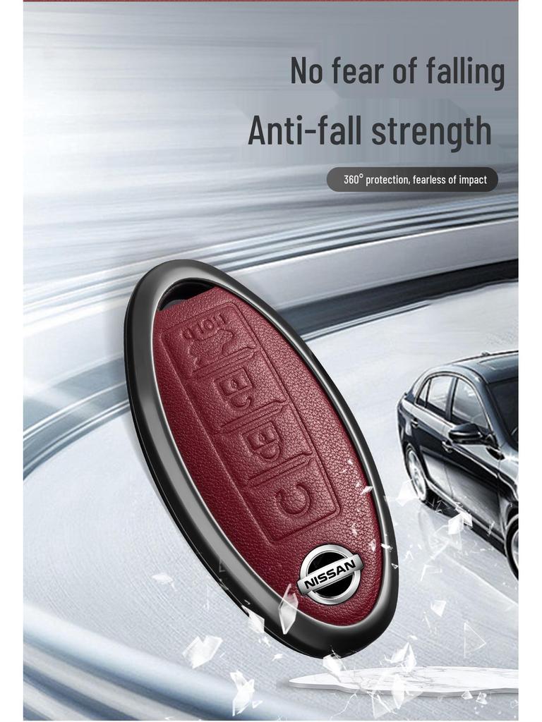 Подходит для крышек ключей Nissan Teana 14-го поколения, Sylphy, Qashqai, T-Roc, X-Trail, Tiida, Kicks, Murano и других моделей.