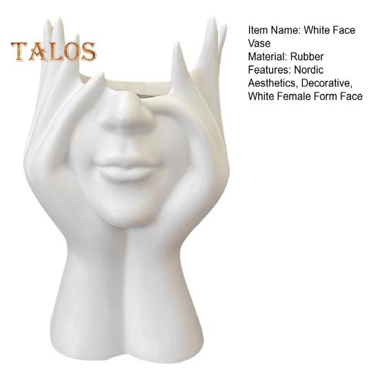 Ваза для цветов в форме лица, белая женская форма, центральный элемент обеденного стола, современный скандинавский стиль, декоративная художественная ваза для дома, гостиной, офиса, книжной полки, декор