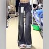 2024 Women's Non-Clingy Loose Low-Waisted Micro-Flare Jeans - Autumn Slimming Wide-Leg Denim Pants