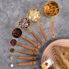 4Pcs Stainless Steel Wooden Handle Measuring Cups Spoons Baking Tools Coffee Bartending Scale Kitchen Accessories Set