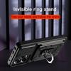 Card Slot Slide Camera Protection Phone Cover for Xiaomi Redmi Note 12 Pro Plus 5G 12Pro Ring Stand Holder Shockproof Armor Case Redmi Note 11 Pro 11S