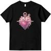Steampunk Heart-Black/White Cotton T Shirt Unisex-Steampunk Heart-Print Graphic T Shirt