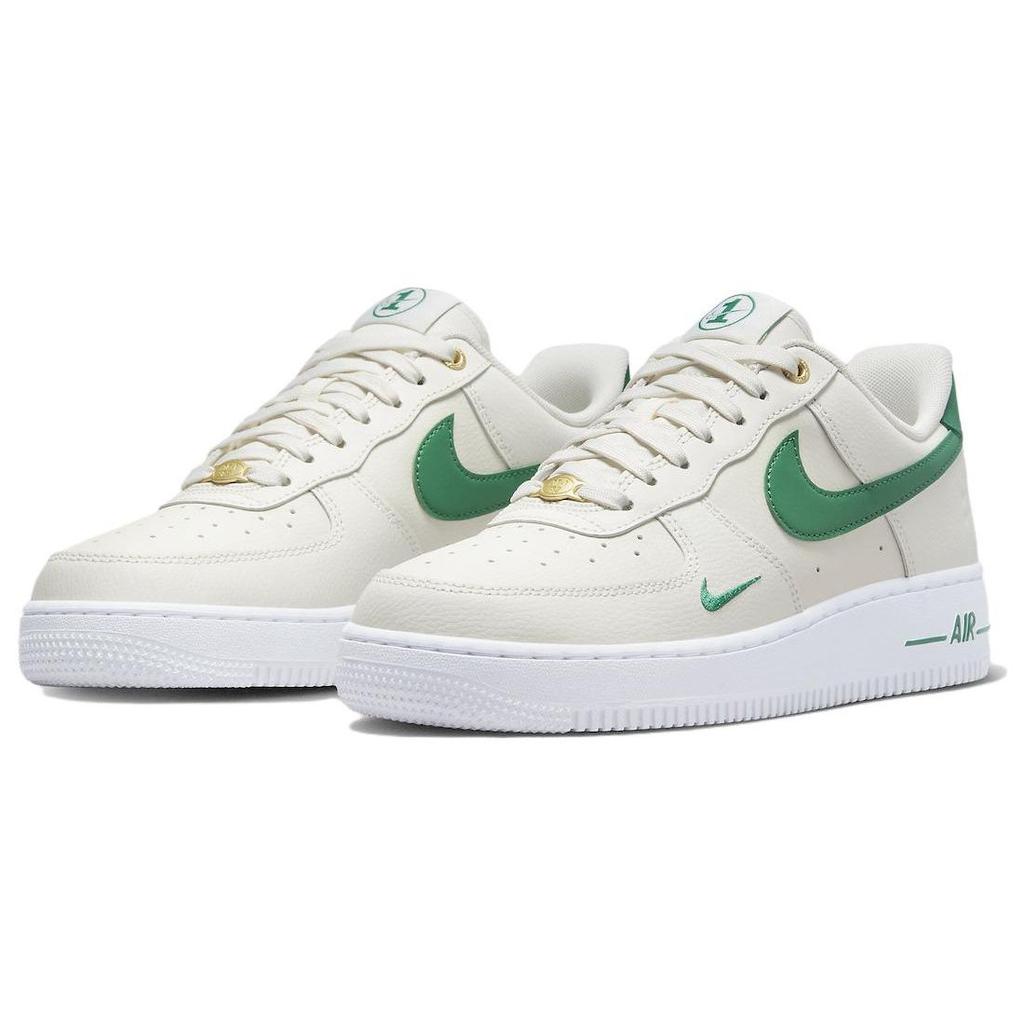 Nike Air Force 1 07 SE 40-летний юбилей - Sail Malachite Женские кроссовки Кремово-белый Металлик-Золотой DQ7582-101