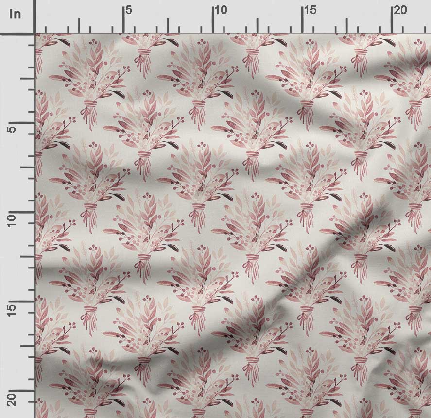 Soimoi Watercolor Floral Print,  Cotton Cambric, Quilting Fabric Sold by The Yard 42 Inch Wide, Medium Weight Cotton Fabric,