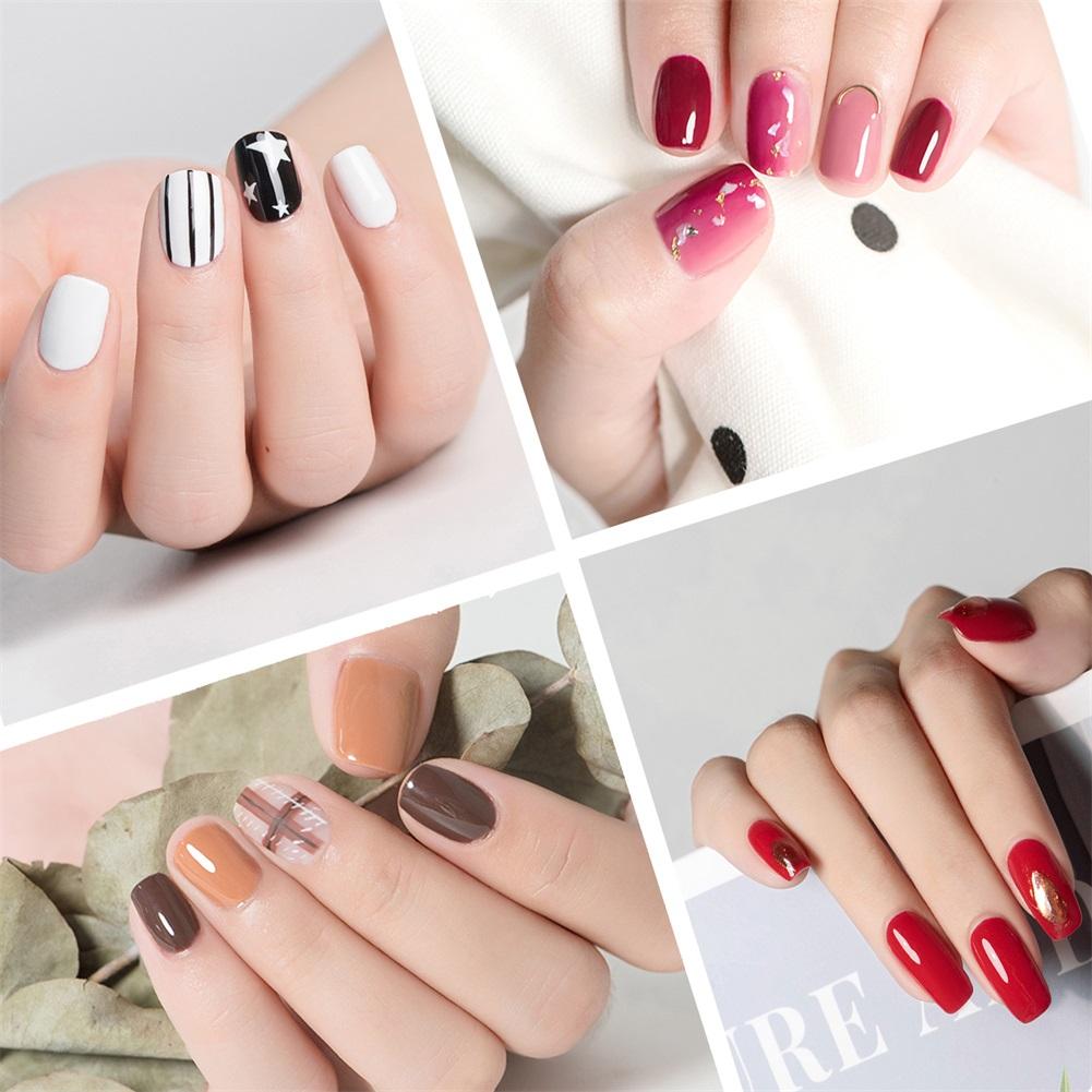 PHOENIXY 2PCs 6ml Nail Gel Varnish Kit: UV Gel Nail Colorful Sequins Gel Polish, Lasting Glitter Soak Off Varnish