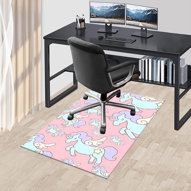 1PC Unicorn Star Carpet Ultra Soft, Thick & Absorbent, Non Slip Machine Washable Mat for Entryway