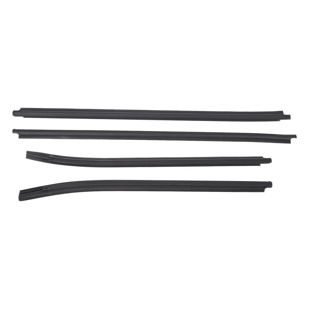 4PCS Window Moulding Trims Rubber 68161 0K010 Replacement for Toyota Hilux SR5 VIGO MK6 PICKUP 2005 To 2015