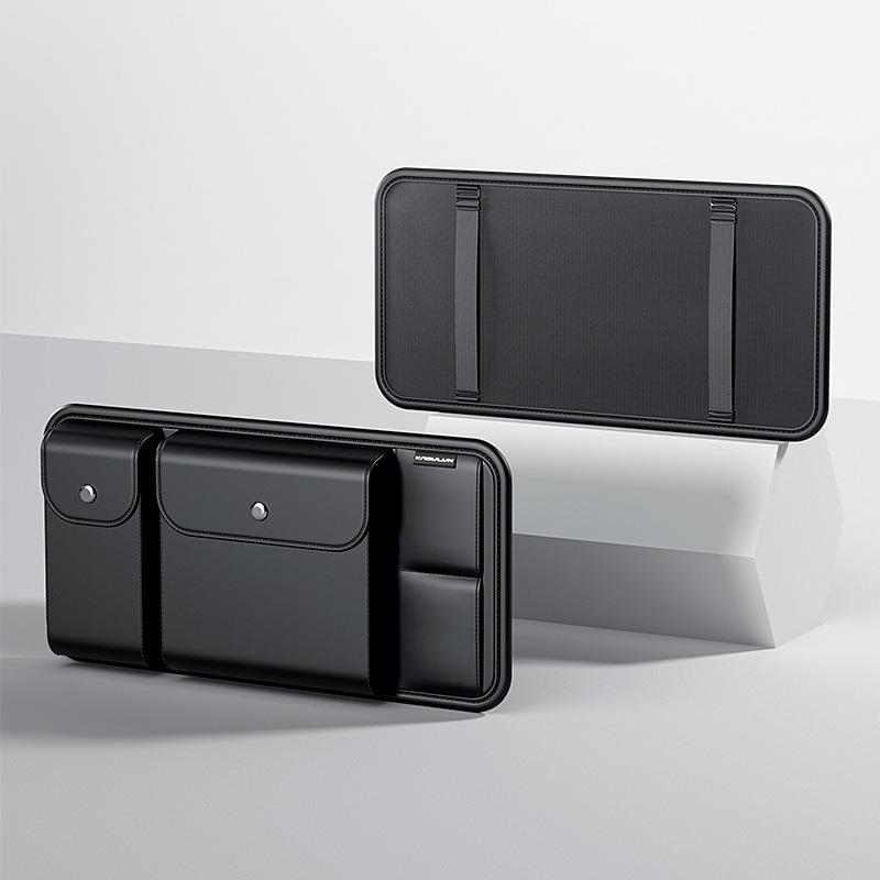 Многофункциональный автомобильный солнцезащитный козырек-органайзер, универсальный держатель для очков, чехол для водительских прав - Автомобильный аксессуар