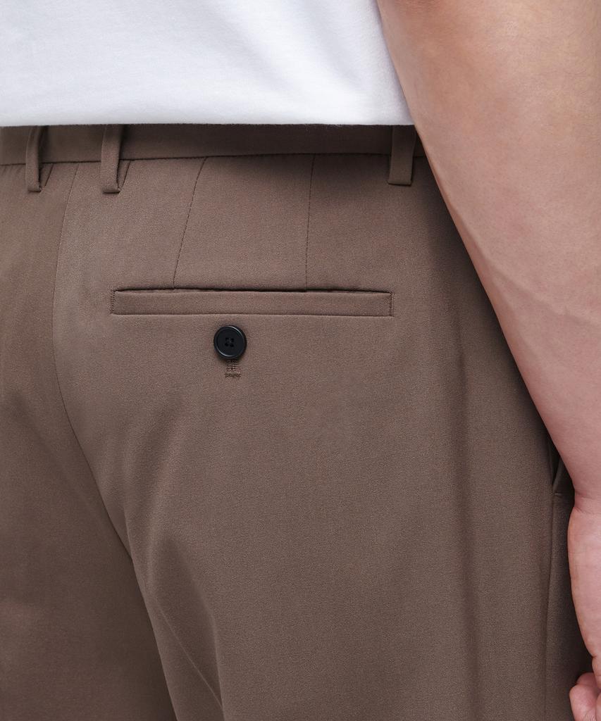MUSINSA STANDARD Lightweight Semi-Wide Hidden Banding Slacks [Light Brown]