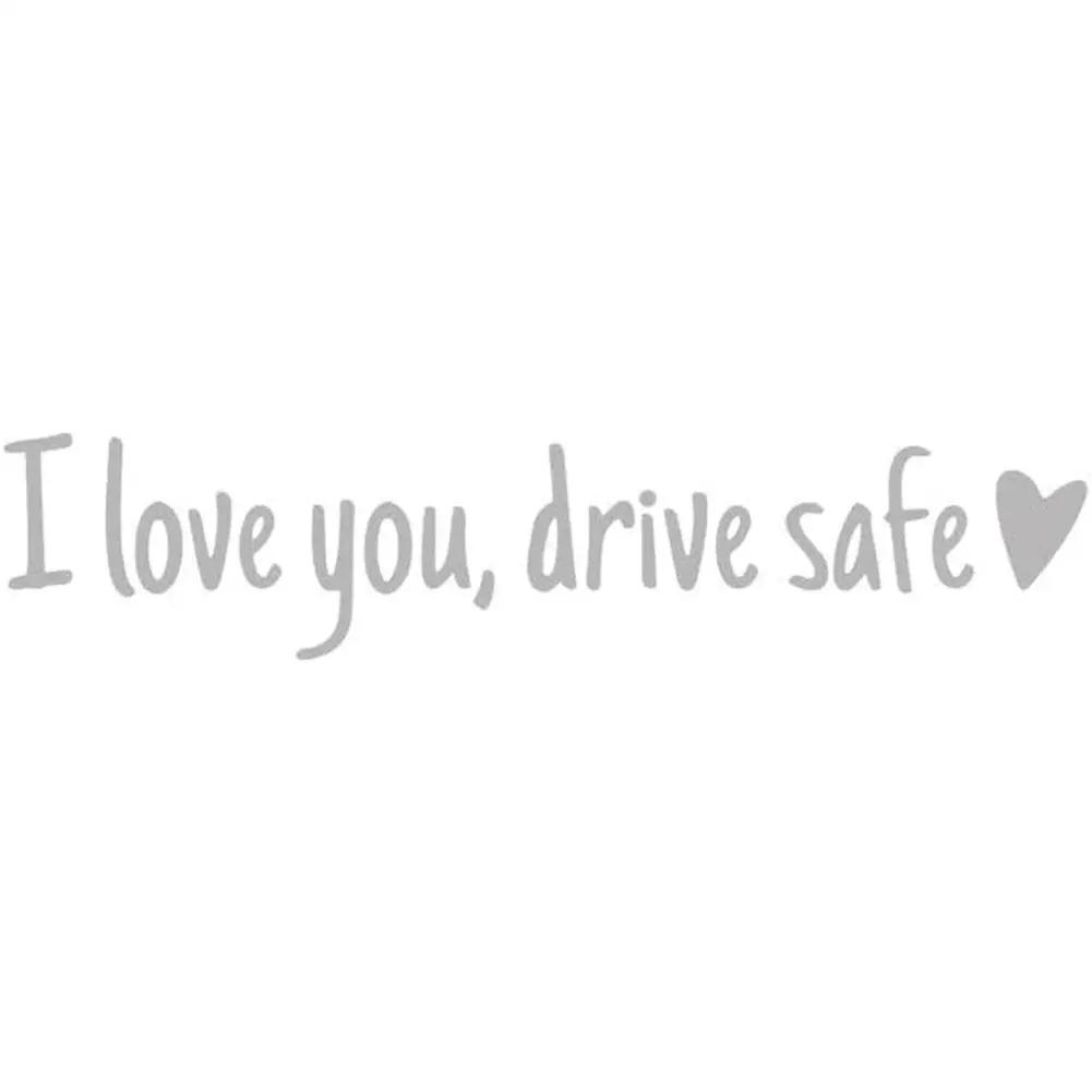 I Love You Driving Safe Mirror Sticker Rearview Mirror Gift Decal Accessories Window Driver Husband Gifts Car Vinyl H7U4