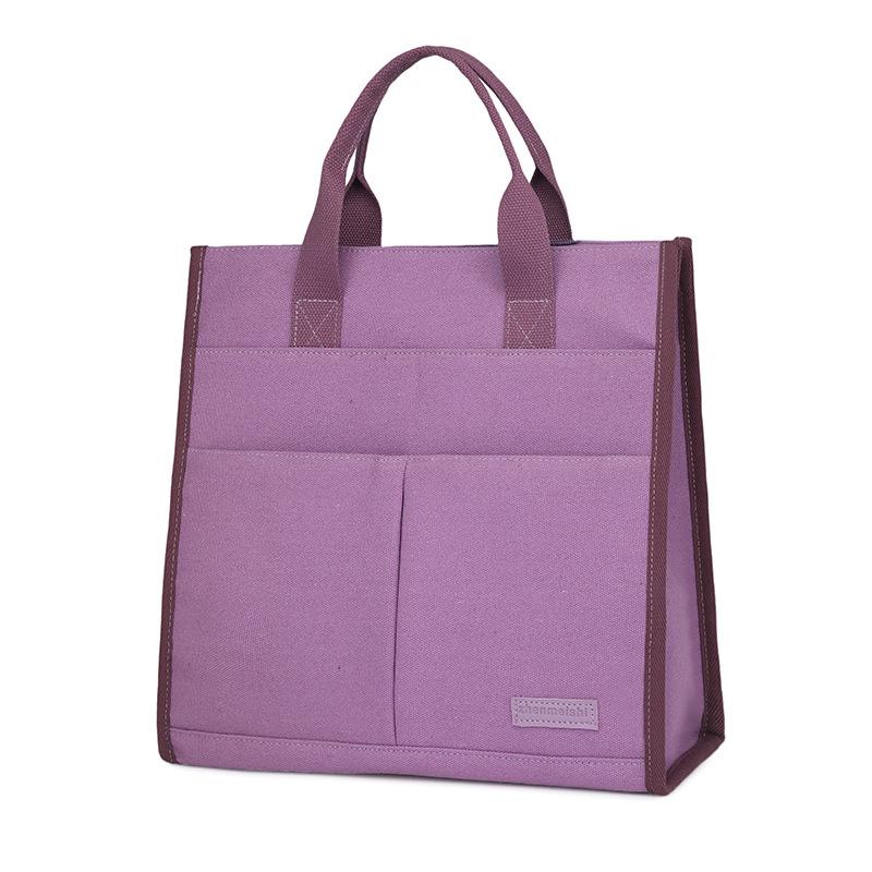 Women's Handbag Lightweight Multi-Compartment Canvas Bag Travel Commuter Computer Bag