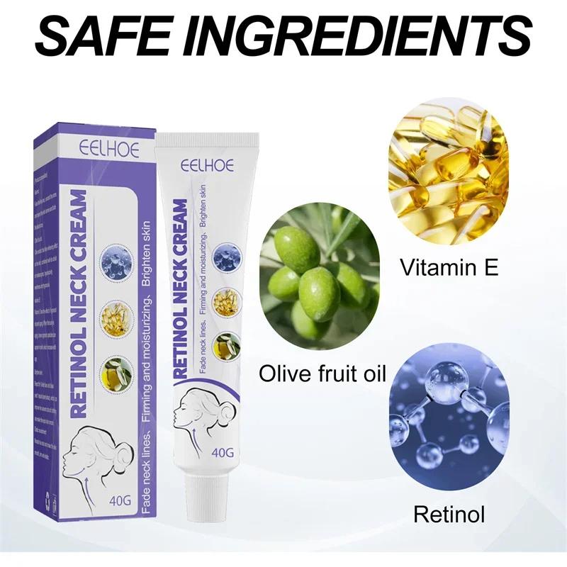 Подтягивающий и лифтинговый крем для шеи, омолаживающий, осветляющий, увлажняющий крем с ретинолом для укрепления кожи и ухода за шеей