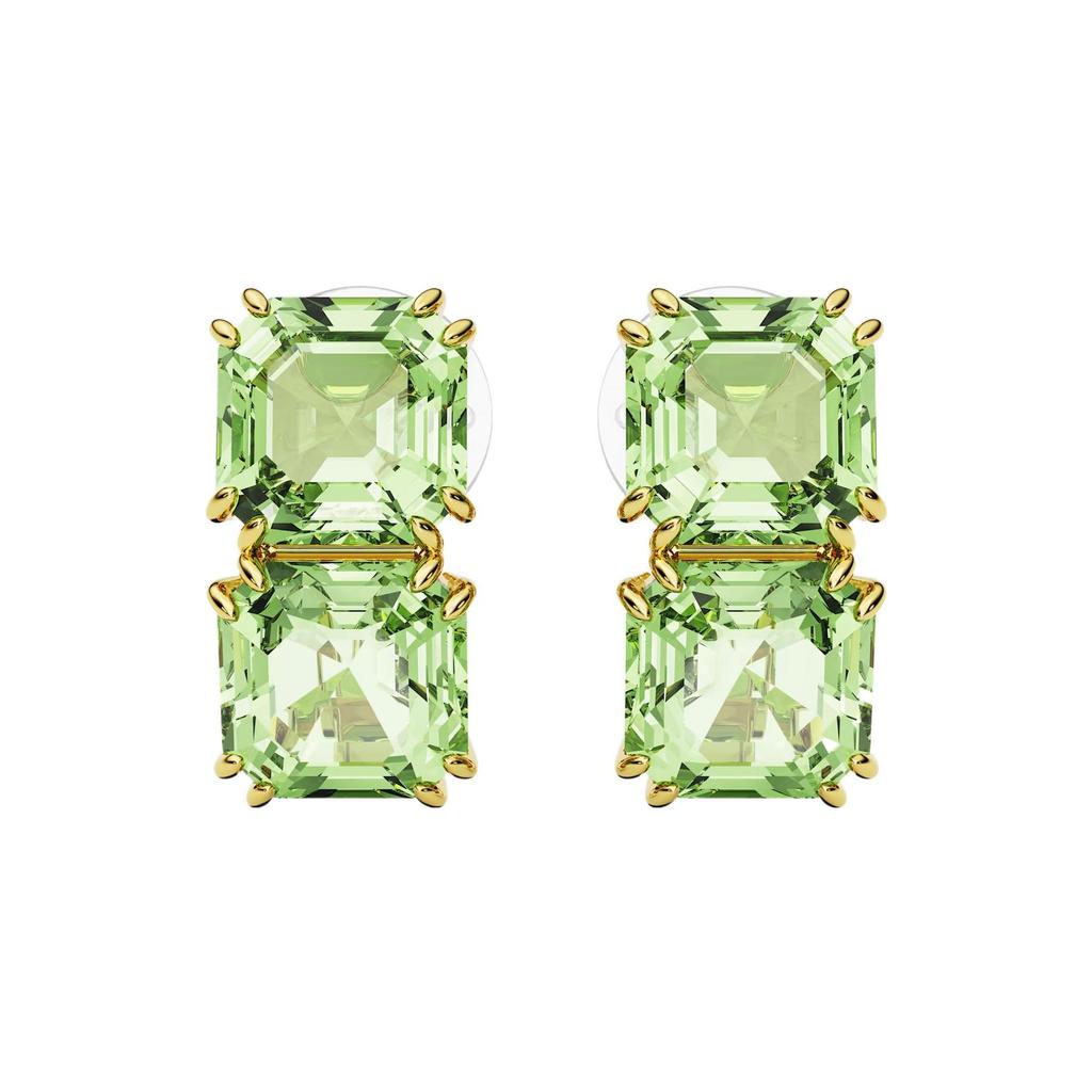 Swarovski Серьги-клипсы Millenia Квадратный крой Женские серьги Зеленые 5654559