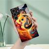 Чехол для мобильного телефона Samsung S26ULTRA A90 Закаленное стекло A16 Изображение Тайцзи A07 Жесткий чехол A17 Тотем Дракон и Феникс