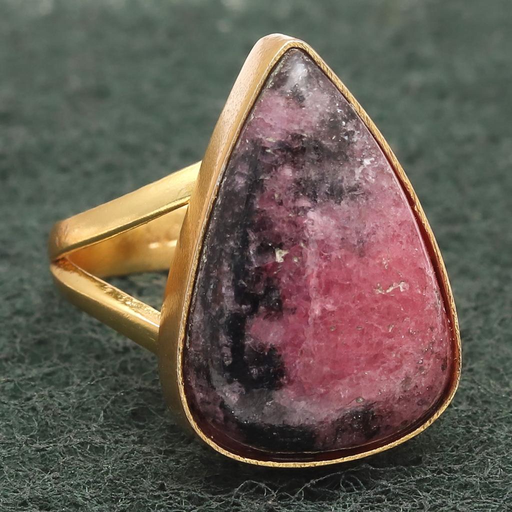 Rhodonite Gemstone Handmade Silver Jewelry  "7.5"