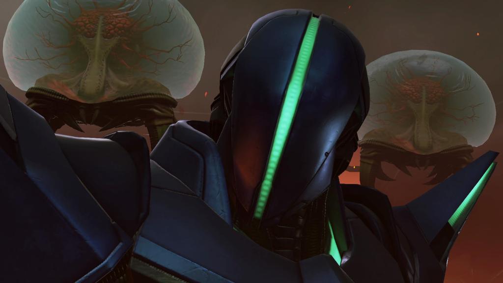 Metroid Prime 4 Beyond Бонусный акриловый стенд в комплекте - Switch (Самус)