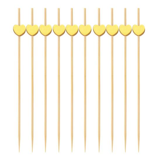 100/200Pcs Wooden Ball Toothpicks Long Cocktail Picks Appetizers Baking Garnish Skewers with Sturdy Polished Heads