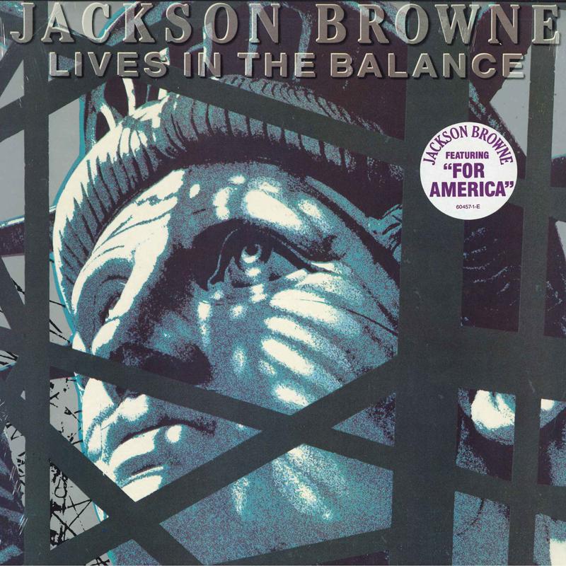 LP Record JACKSON BROWNE - Lives In The Balance 604571E ASYLUM 1986 US Rock Used