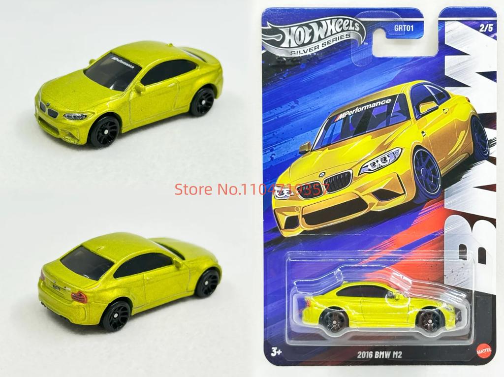 AAAOQ1 Hot Wheels Набор Bmw 2025 Серебряная Серия M1 M2 M3 M4 M5 1:Масштаб 64 Литая модель автомобиля Машинки Нераспечатанная Коллекция Grt01 Модели Игрушки