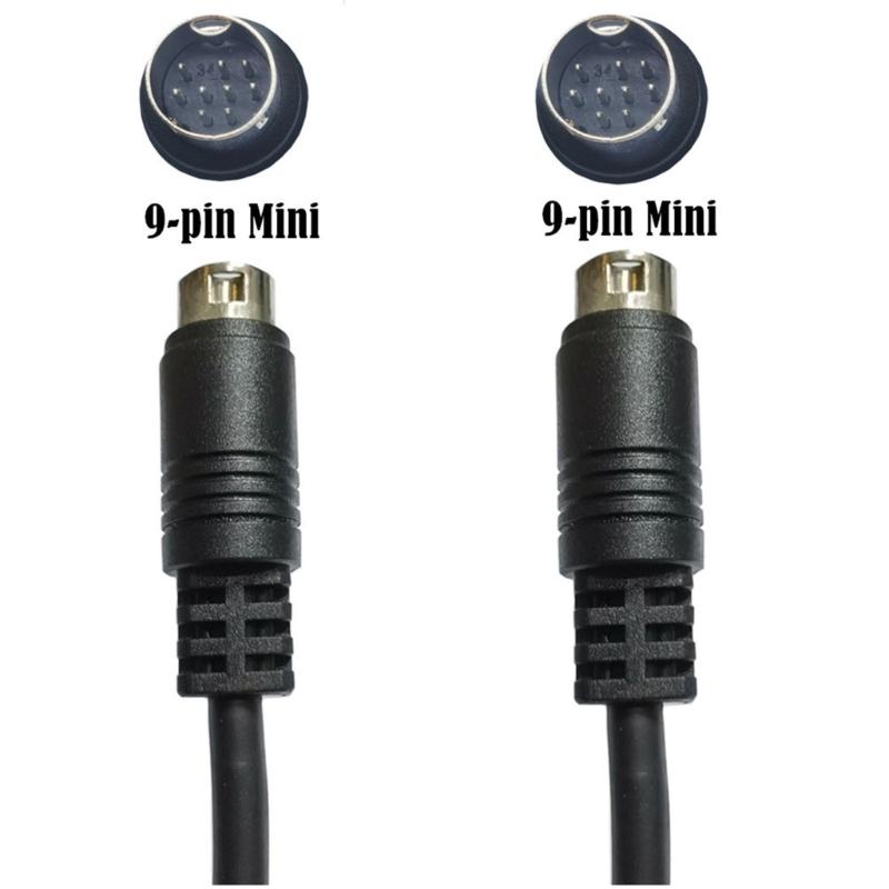 Кабель аудиовхода Mini Din 9-pin Папа к 9-pin Папа для звуковых карт видеоигр, аудиооборудования, S-Video 1м 2м 3м