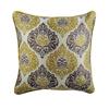 Throw Pillow Cover Decorative Pillowcase Cushion Covers Gold & Grey Jacquard Damask Sofa Bed Pillows Contemporary Style - Damask Touch