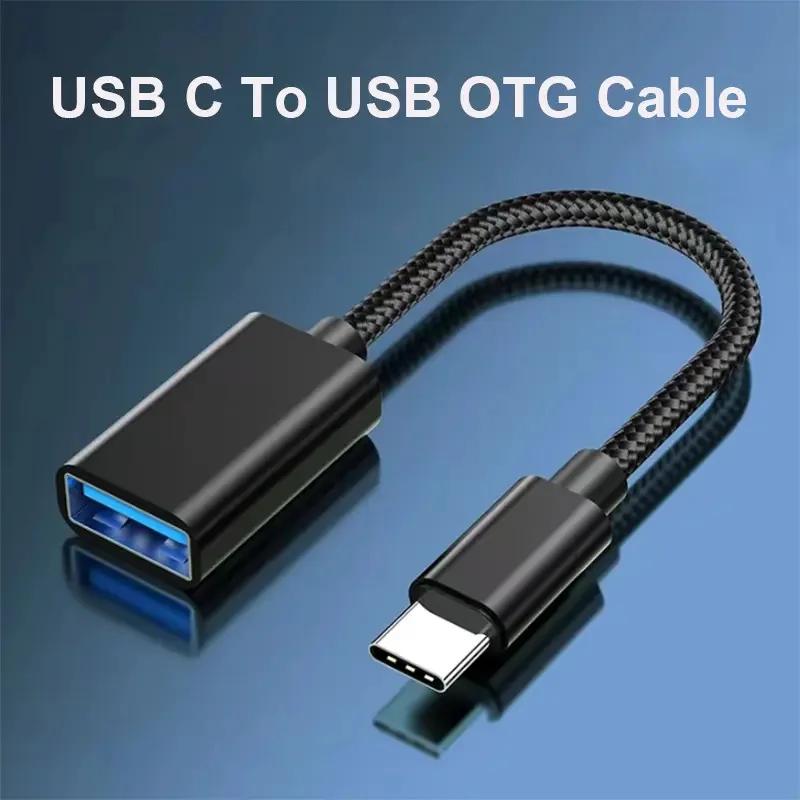 OTG USB to Type C Adapter Connector for Xiaomi Samsung S20 Huawei OTG Data Cable Converter for MacBook Pro Full Working