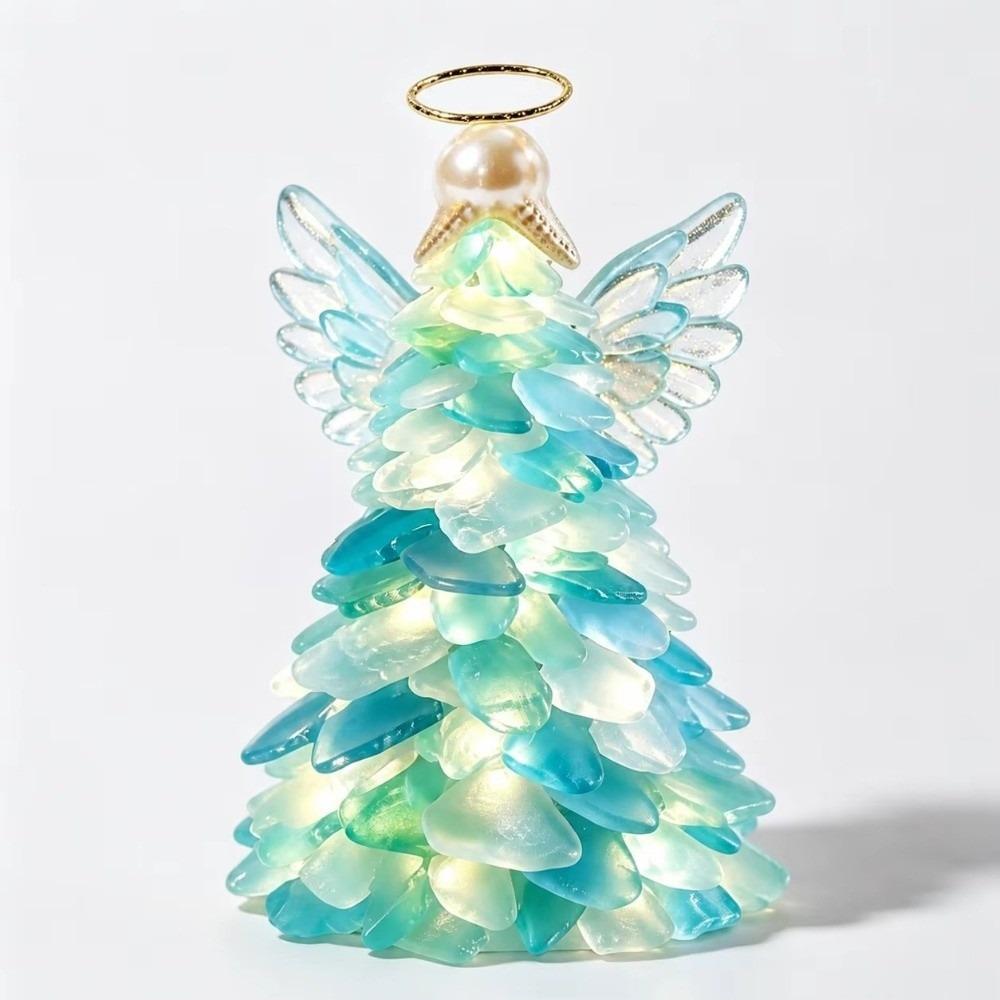 Colorful Holiday Style Sea‑Glass Christmas Ornament Kit Holiday Home Display