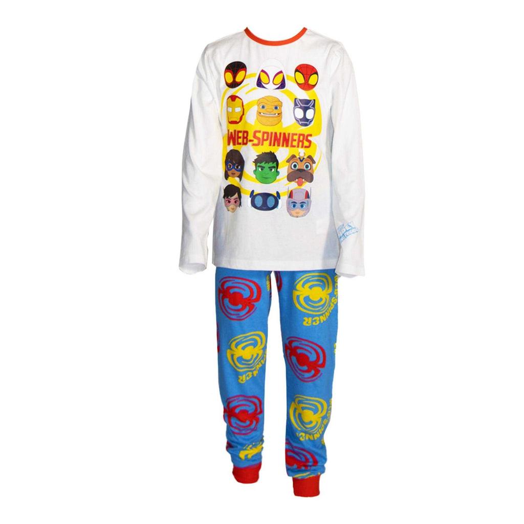 Spidey And His Amazing Friends Childrens/Kids Web-Spinners Long Pyjama Set (Pack of 2)