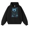 Hot Funny Minimalist Linocut Bear Graphic Print Hoodie Unisex Harajuku Hip Hop Streetwear Oversized Vintage Printed Sweatshirt