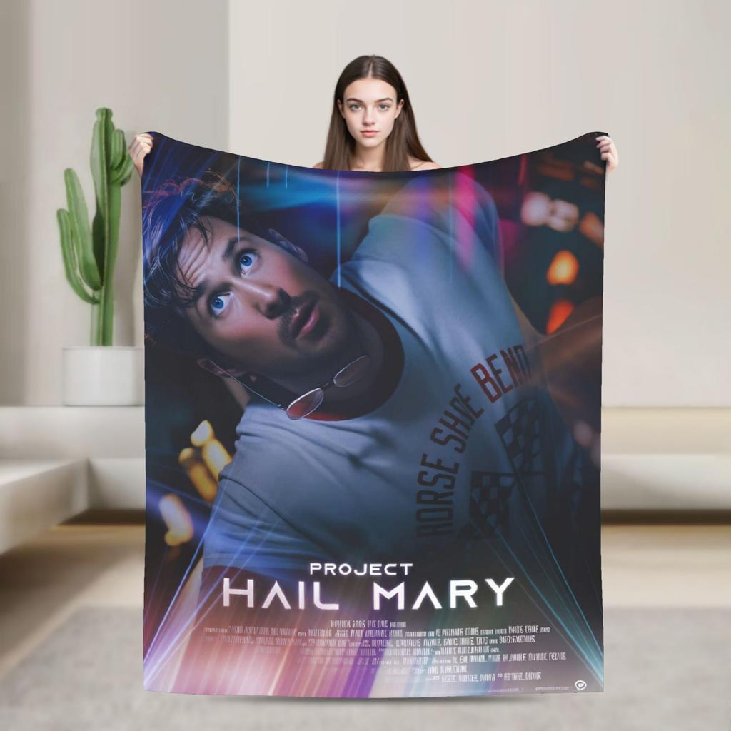 Ryland Grace Project Hail Mary Fan Concept Art Blankets Cozy Throw Blanket Spring Adults Girls Outdoor Picnic Bedspread