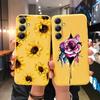 Мягкий силиконовый чехол Sunflower для Xiaomi Redmi Note 13 Pro 13C Poco C65 Samsung A35 A55 M35 Huawei Honor 200 Realme Camera Защитный противоударный чехол
