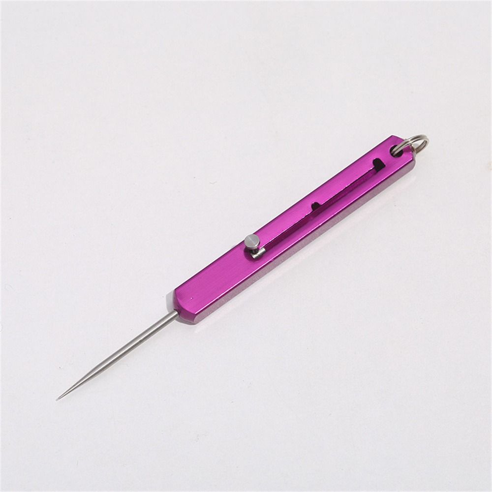 Telescopic Titanium Toothpicks Push-pull Fruit Toothpick Convenient Metal Toothpick Camping Tool
