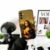 Смешной Чехол для Телефона с Артом М-Мона Лиза Для Samsung Galaxy A73,A72,A71,A70,A53,A52,A51,Мягкий Силиконовый Черный Чехол