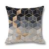 Home Colorful Geometric Digital Print Pillow Linen Cushion Waist Pillow Cover