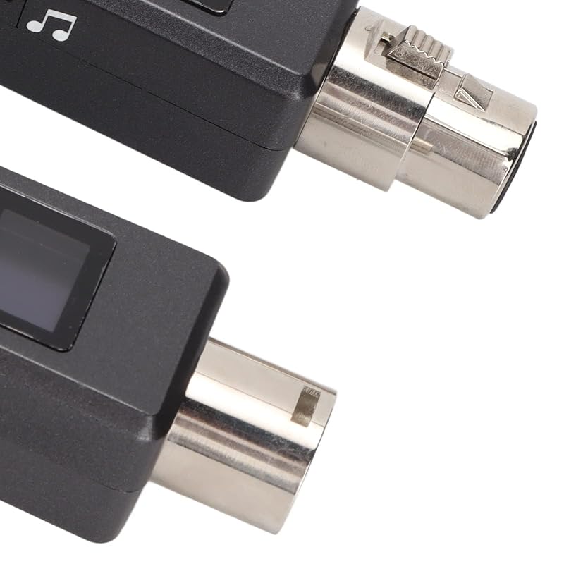 Wireless Microphone XLR Receiver, ABS Plug and Play Adapter Rechargeable Sound