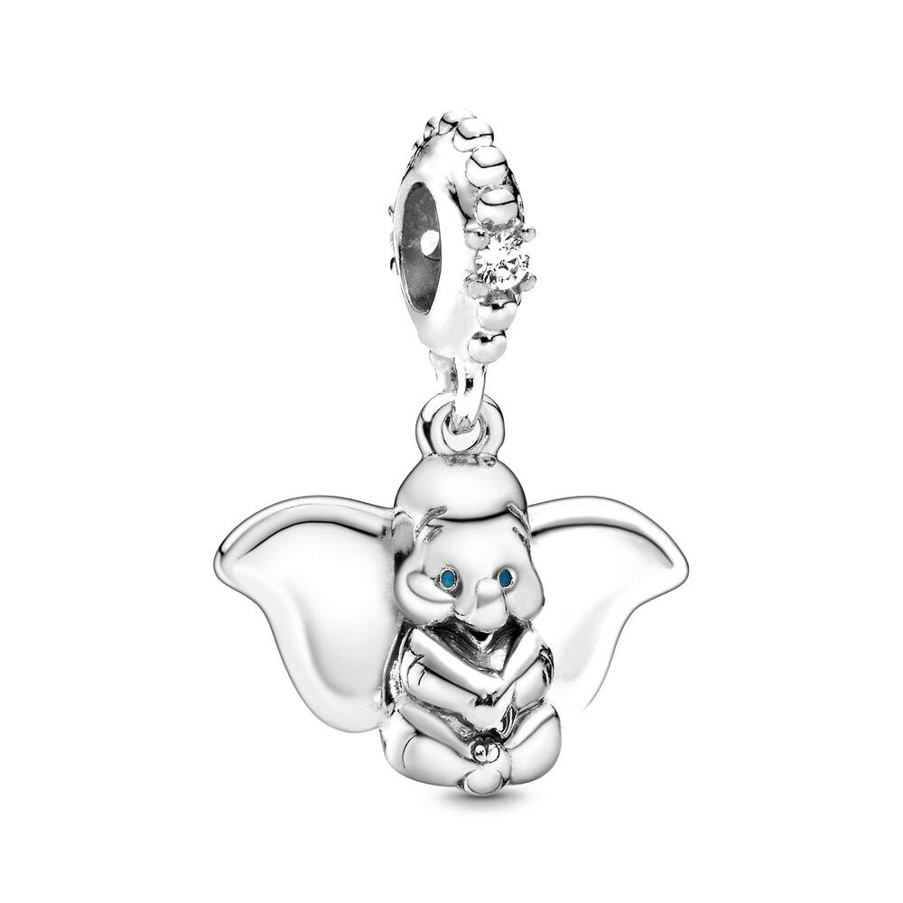 925 Silver Dumbo Mickey Mouse Charm Bead DIY Fine Jewelry Bracelet Pendant