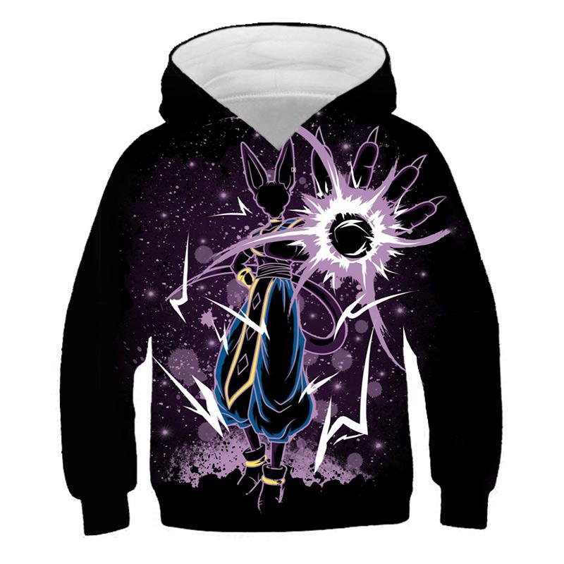 2025 Kids Japanese Anime Super Dragon Ball Pullover Super Goku 3D Print Boy Streetwear Fashion Jumper Casual Dragon Ball Cool Hoodie