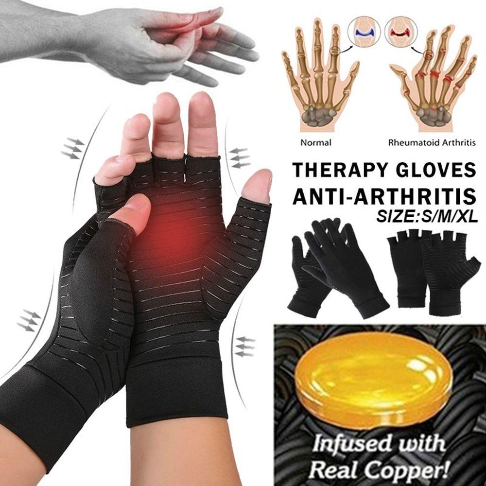 Здоровье Расслабление Уход за суставами Компрессионная медная перчатка Облегчение боли в пальцах Перчатки для артрита Фиксатор запястья
