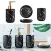 4pcs/set Bathroom Accessories Soap Dish Mouthwash Cup Soap Soap Dispenser Kit Household Bathroom Showering Supplies