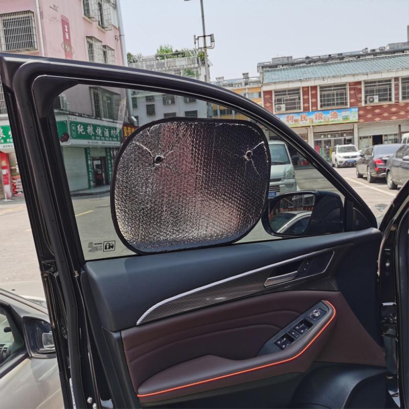 1 пара двусторонней пузырьковой автомобильной пленки, солнцезащитный козырек, летний солнцезащитный крем, теплоизоляция, солнцезащитный козырек, боковая сторона